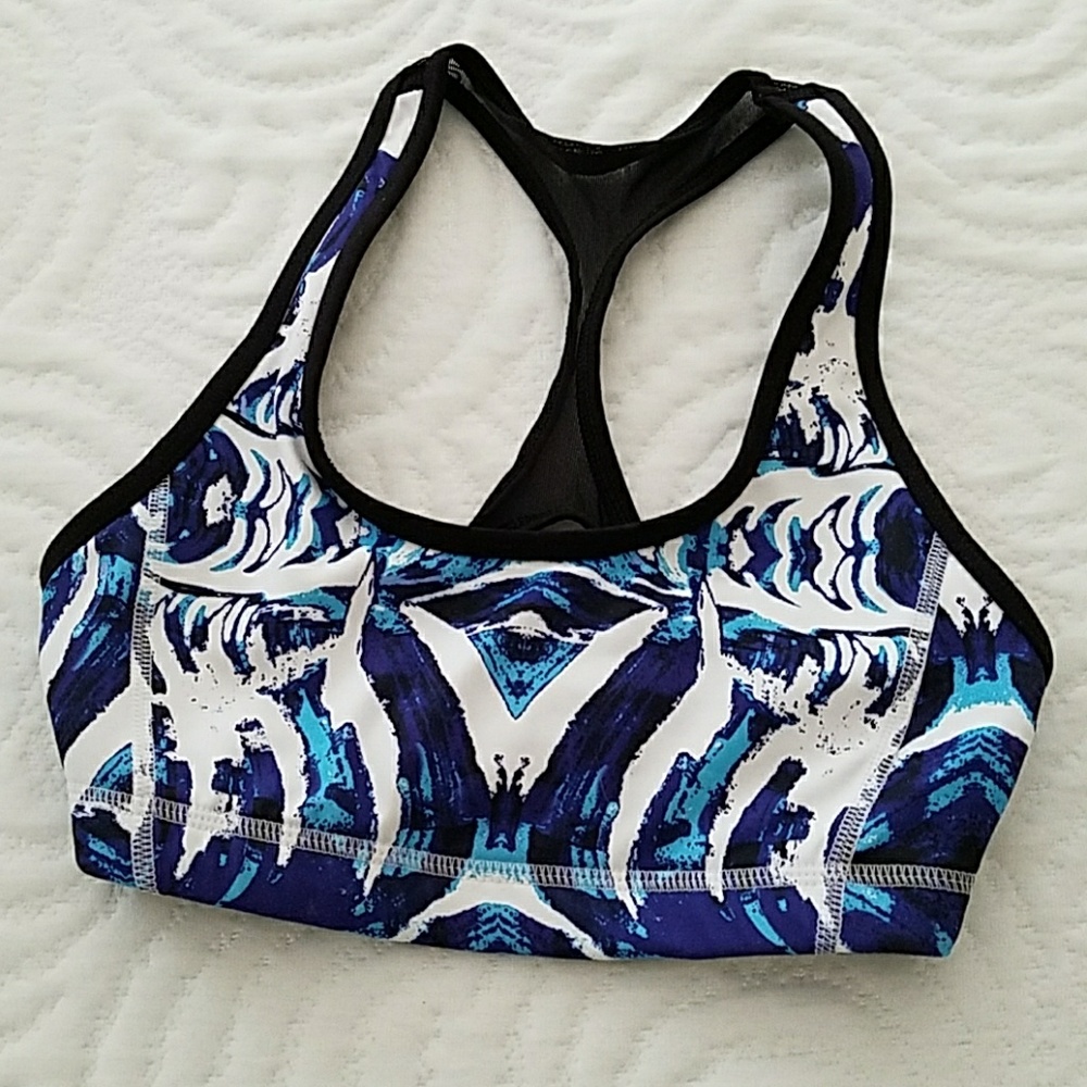 Mesh racerback sports bra